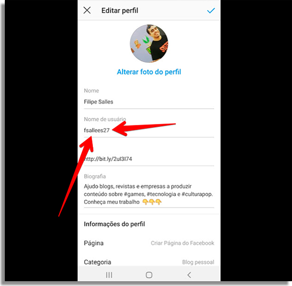 how to change name in instagram name