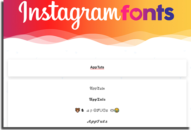 Fonts for Instagram Instagram Fonts