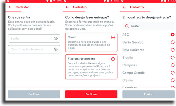 delivery register how ifood works