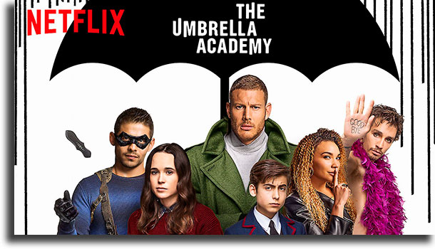 The Umbrella Academy (USA) Netflix international series most viewed in Brazil