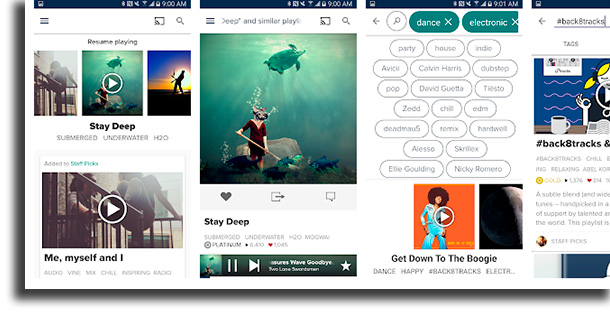 8tracks apps to download free music