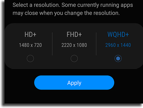 The resolution is not as good as expected Galaxy S9 problems