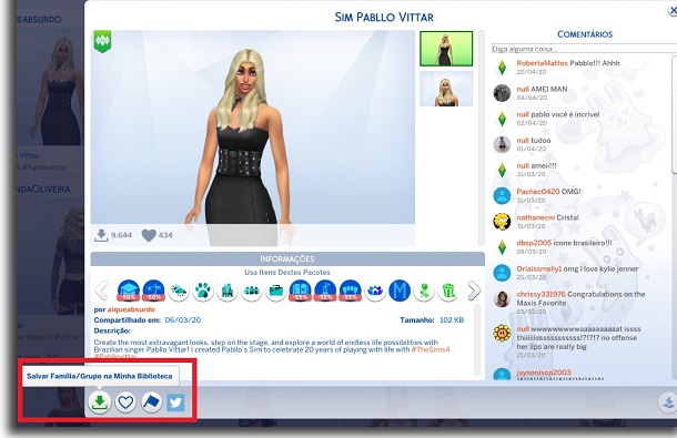 pabllo Vittar on The Sims 4 download