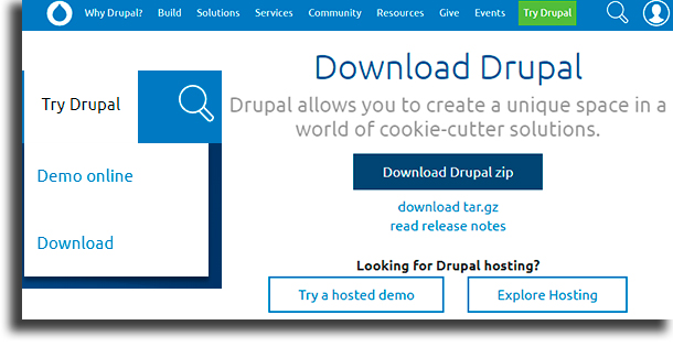 download how to create a website with Drupal