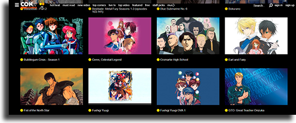 CONtv best online anime sites