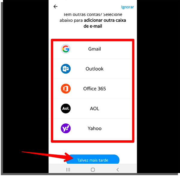 you can connect to other email accounts on yahoo mail