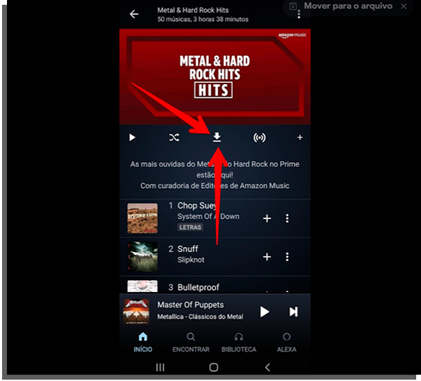download free music on amazon by tapping the button
