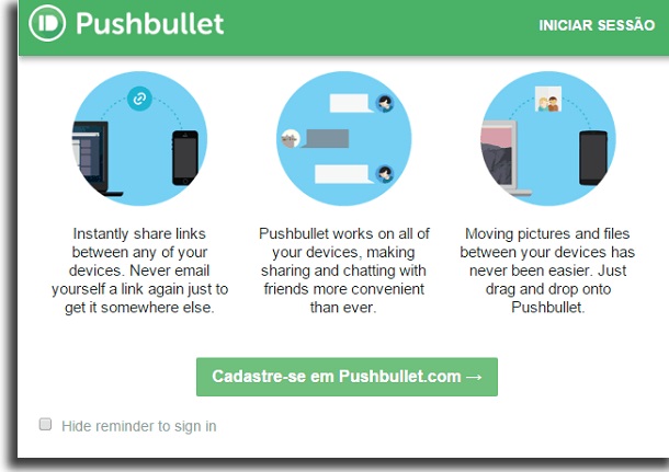use the pushbullet