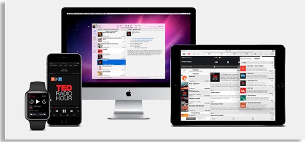 downcast screens on a mac, iphone, ipad and apple watch