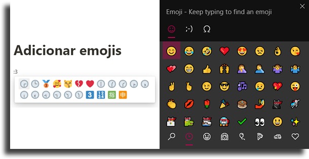 Add emojis Notion tips and tricks