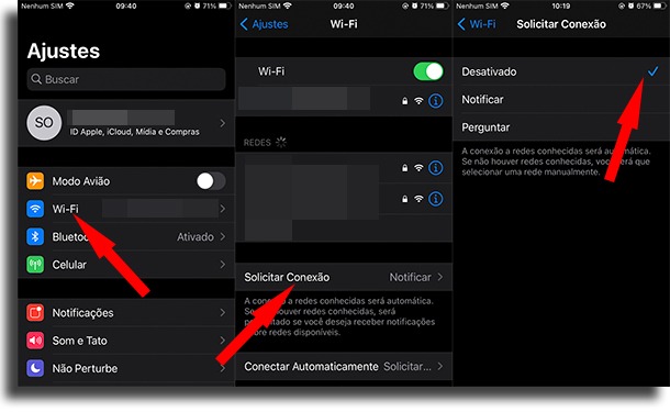 disable automatic Wi-Fi connection on iPhone over unknown networks