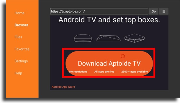 download aptide TV 