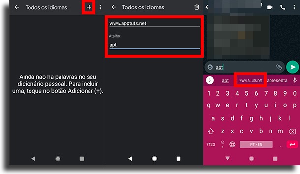 creating shortcut on gboard create text shortcuts on android