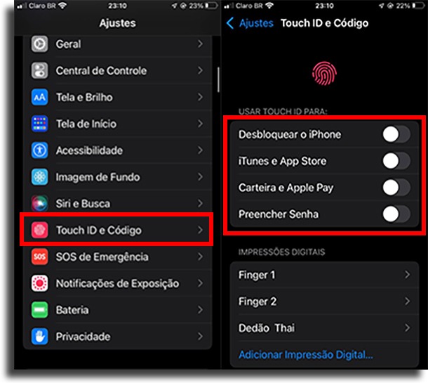 Disabling and resetting Touch ID does not work in App Store